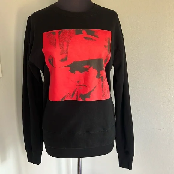 Calvin Klein Andy Warhol RARE Dennis Hopper print sweatshirt
